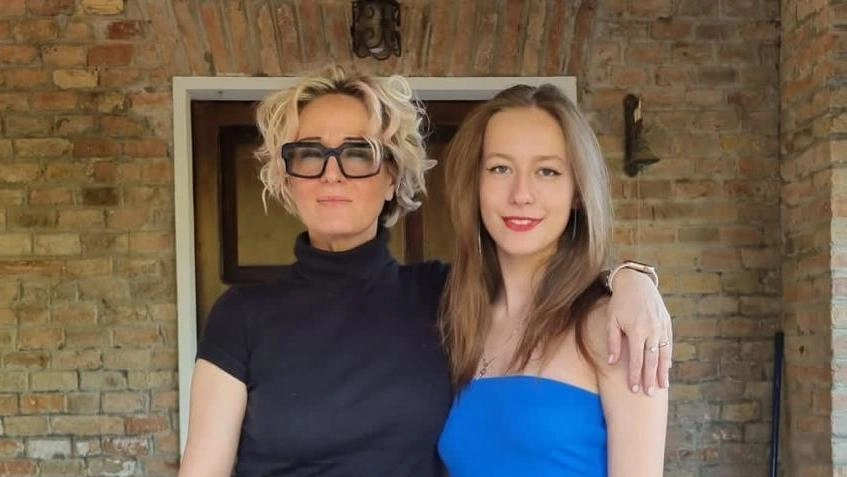 Francesca Pastori con la mamma Chiara Balduini