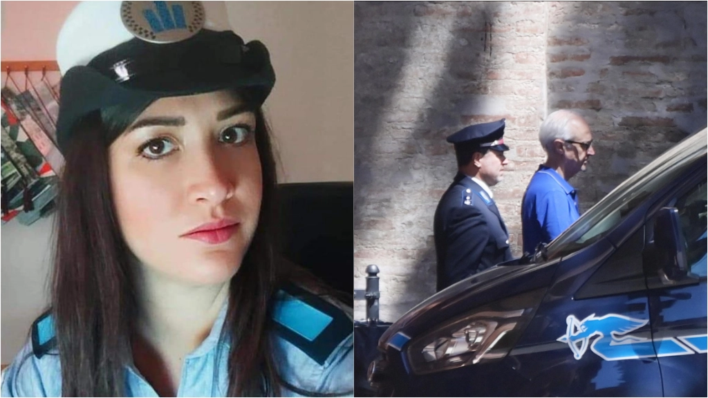 Sofia Stefani, 33 anni, è stata uccisa nel comando della polizia locale  di Anzola dall’ex comandante Giampiero Gualandi (a destra), 63 anni