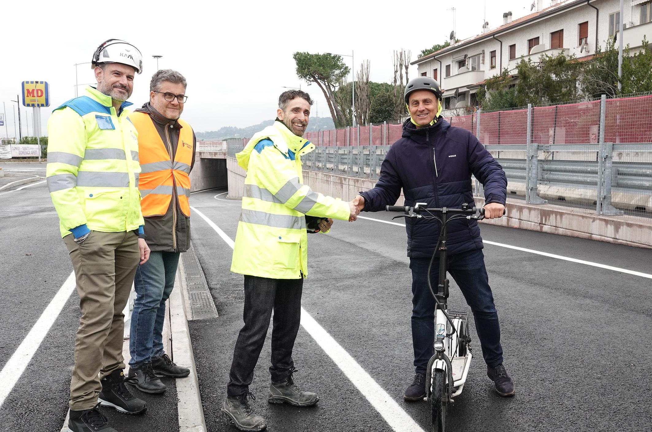 Rimini, apre il maxi sottopasso di via Euterpe. “Chiudiamo l’ultimo buco nero sulla Statale”