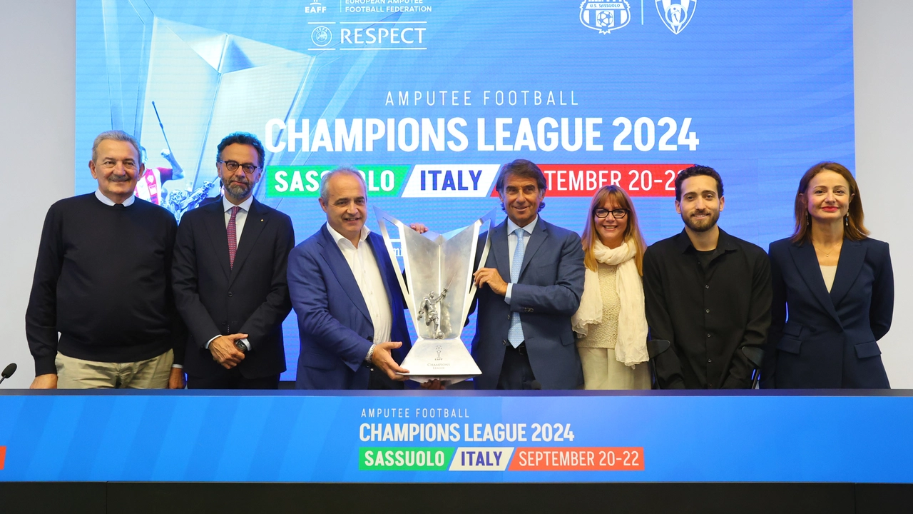 La presentazione della Champions League calcio amputati