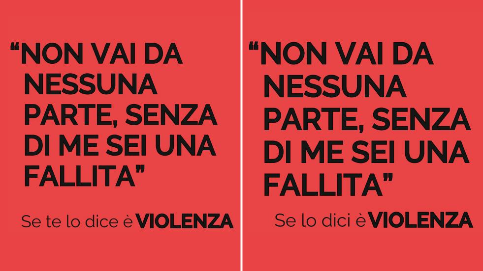 Se Lo Dici Violenza I Manifesti Della Campagna E La Versione