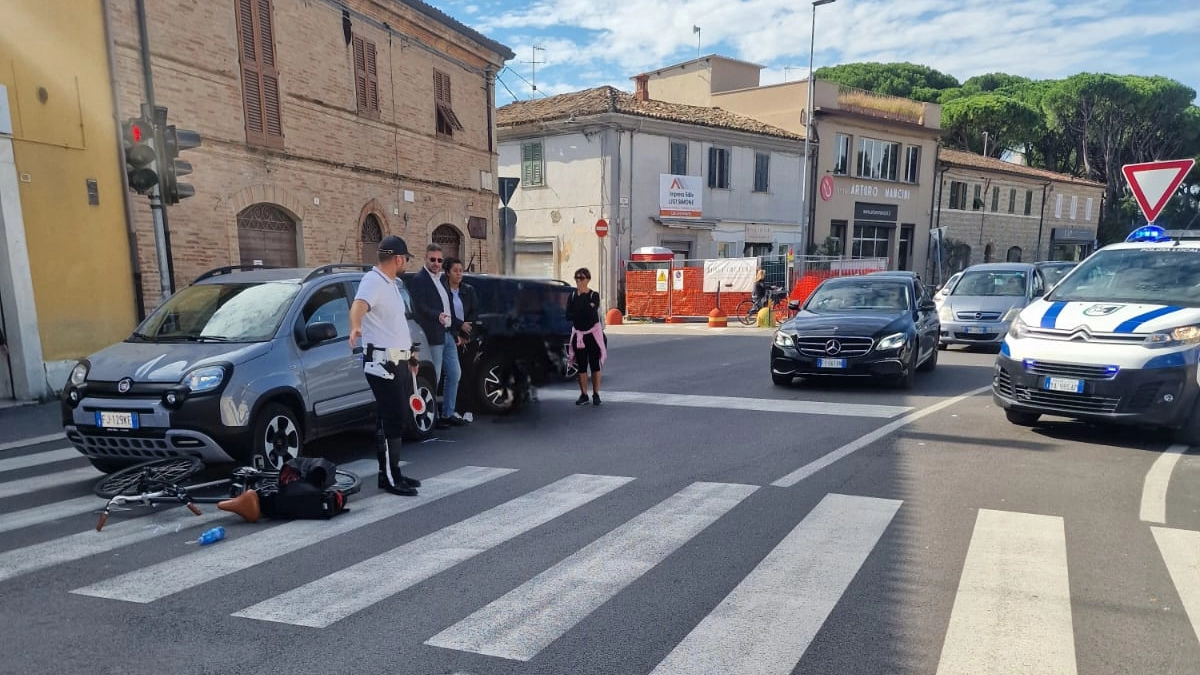 Viale XII Settembre dove è avvenuto l'incidente