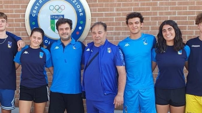 Nella foto gli atleti del Circolo Schermistico Forlivese che parteciperanno al ritiro della nazionale giovanile