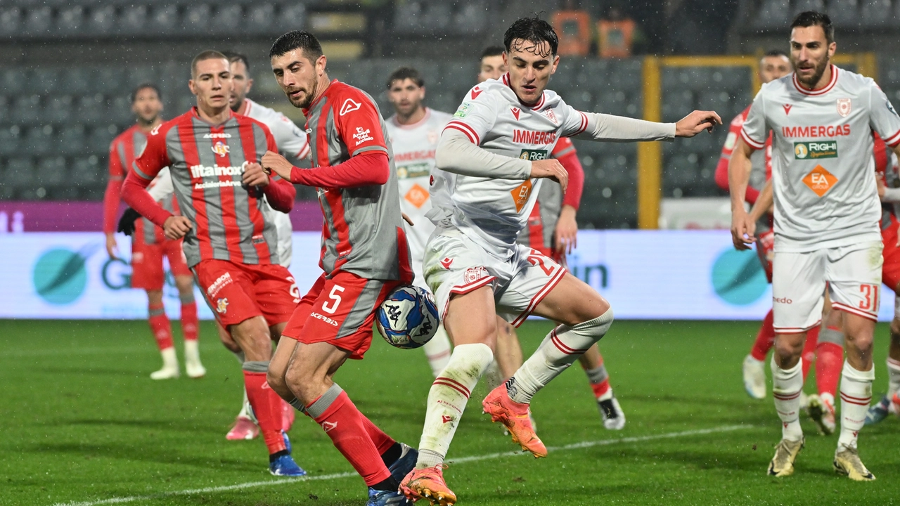 Cremonese - Reggiana, un momento della partita