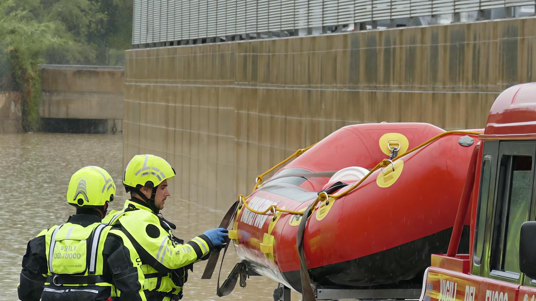 Una bomba d’acqua. La città è in ginocchio. Preoccupano le scuole. Sopralluogo del sindaco