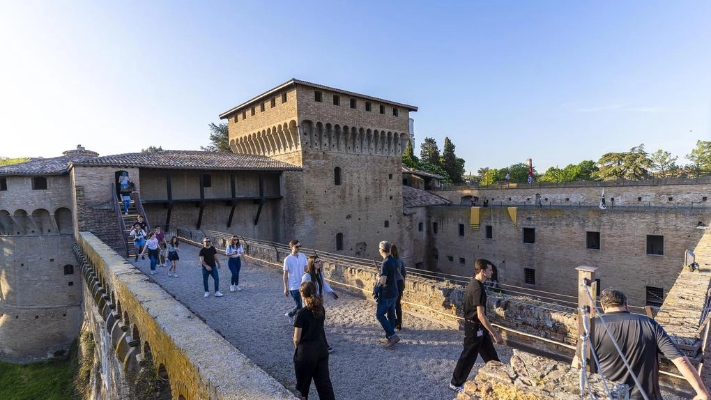 I camminamenti della rocca di Ravaldino, riaperti quest’anno