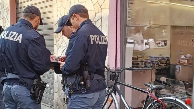 La polizia in azione