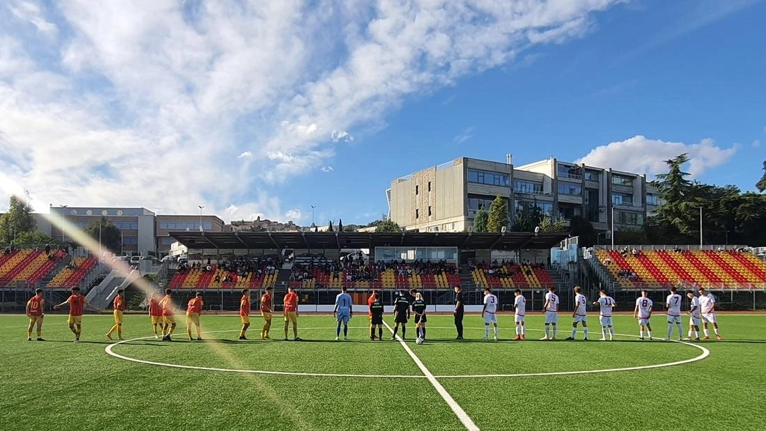 Una gara allo stadio Tubaldi