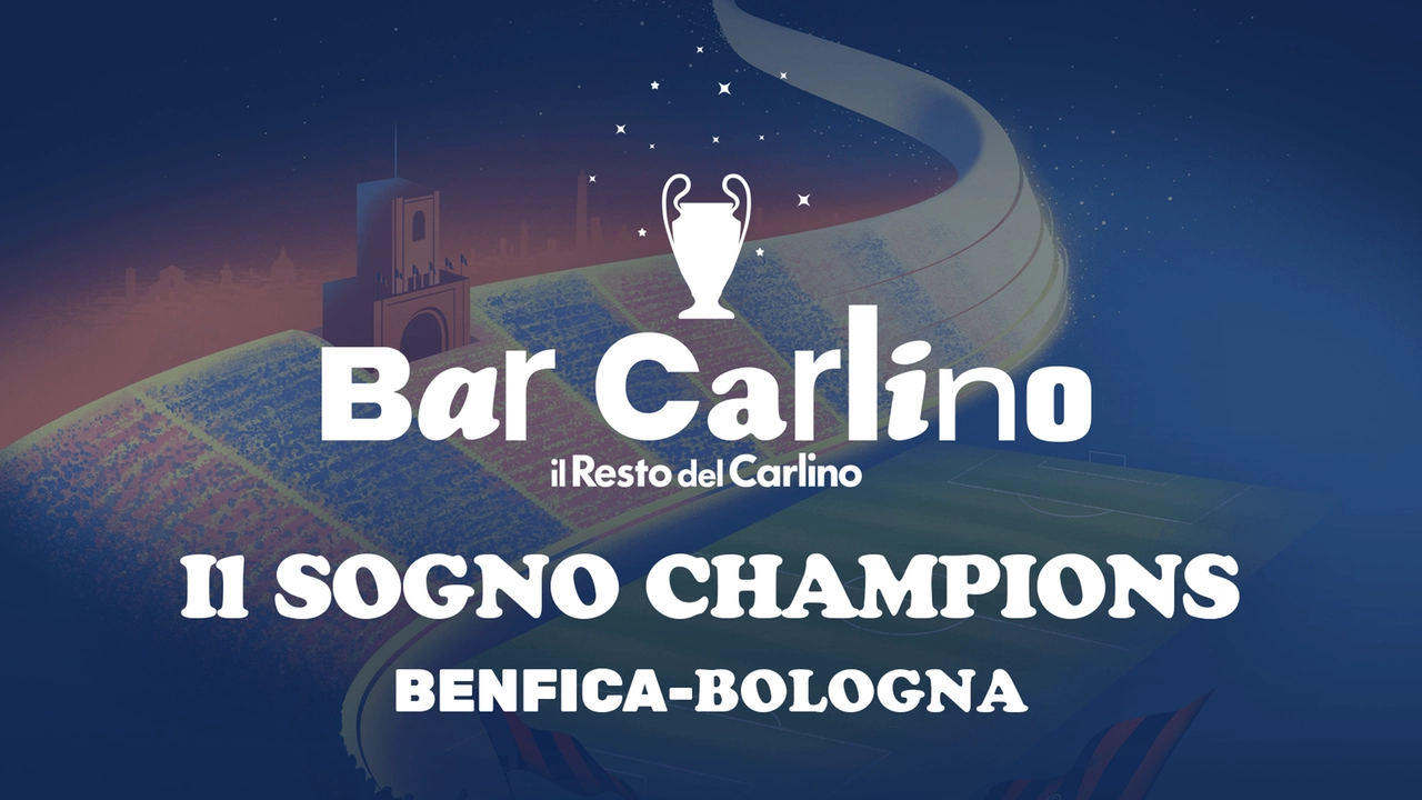 Bar Carlino accompagna i tifosi nel pre partita di Champions League Benfica-Bologna