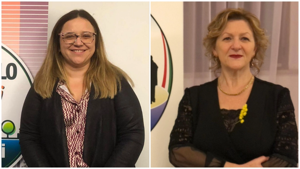 Elezioni a Occhiobello, le due candidate a sindaco: da sinistra Irene Bononi e Sondra Coizzi, sindaco uscente