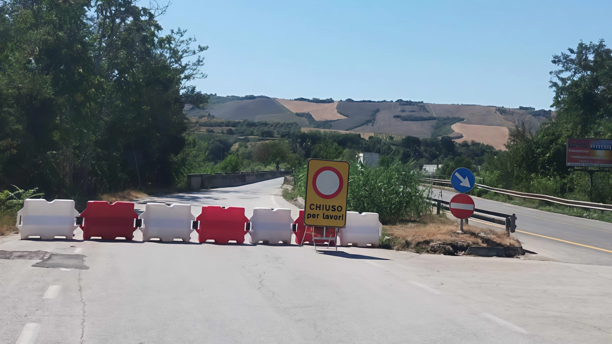 L’area interdetta al transito, ovvero nel collegamento tra Marche e Abruzzo