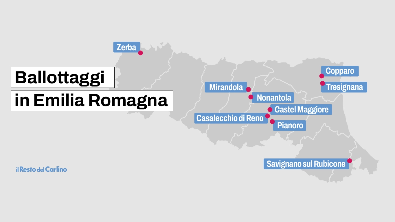 I 9 Comuni al voto per i ballottaggi in Emilia Romagna: lunedì 24 giugno, di pomeriggio, si sapranno i risultati e i nomi dei sindaci