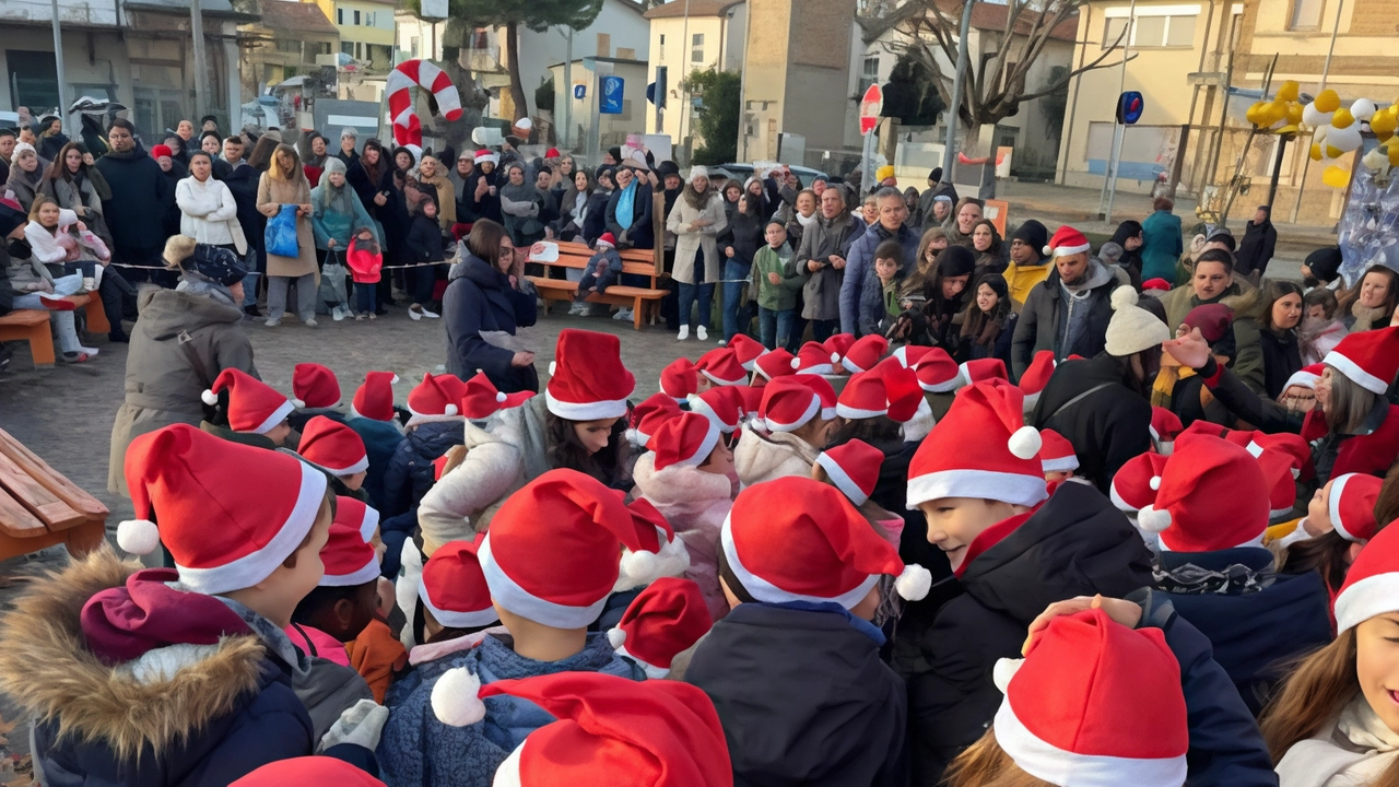 Festa di Natale: canti e doni con gli alunni delle scuole