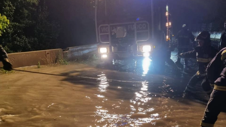 In cantiere allagato a Rioveggio, in provincia di Bologna