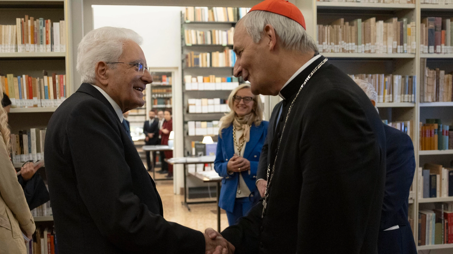 Mattarella incontra Zuppi alla Fondazione Scienze Religiose