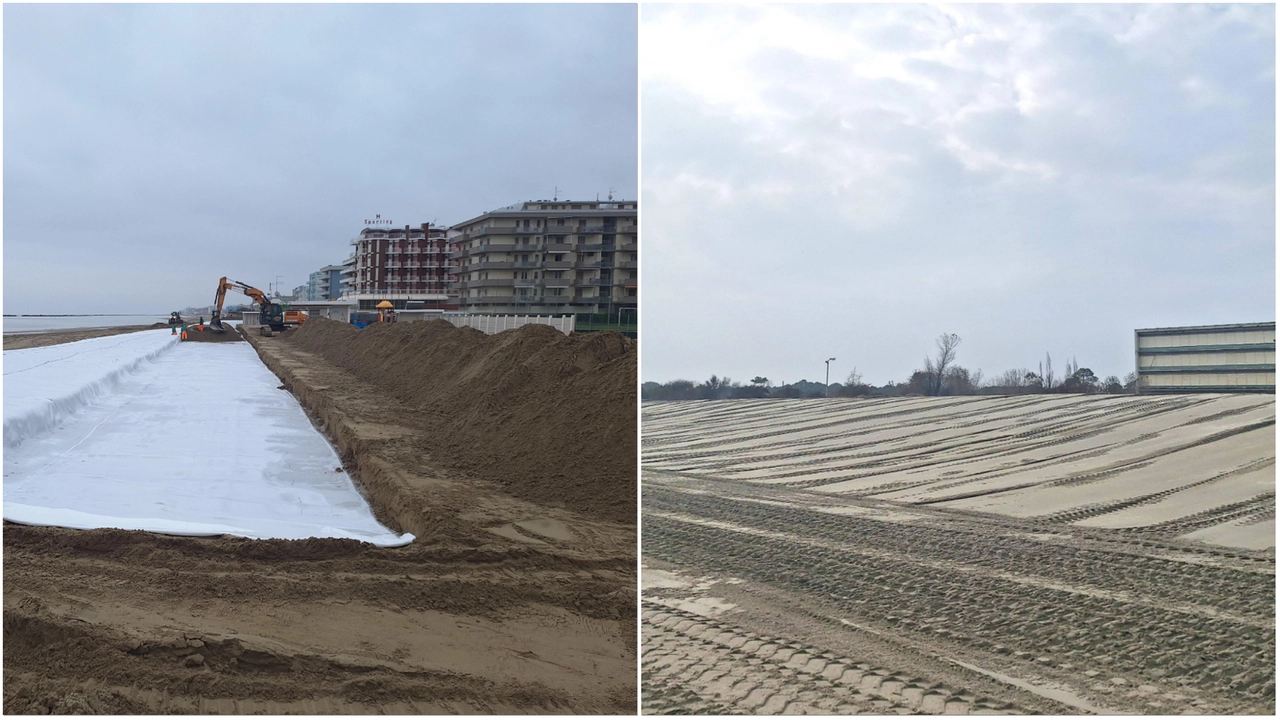 Nuovi teli e dune a Valverde di Cesenatico e a Milano Marittima