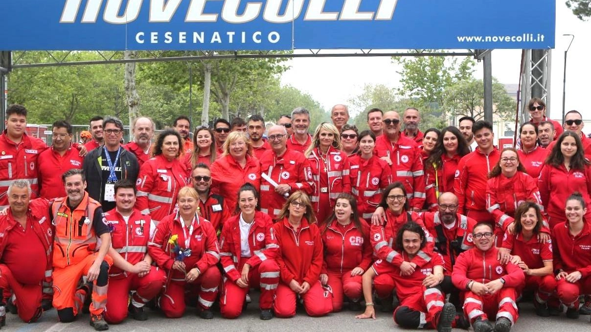 I volontari della Croce Rossa alla Nove Colli