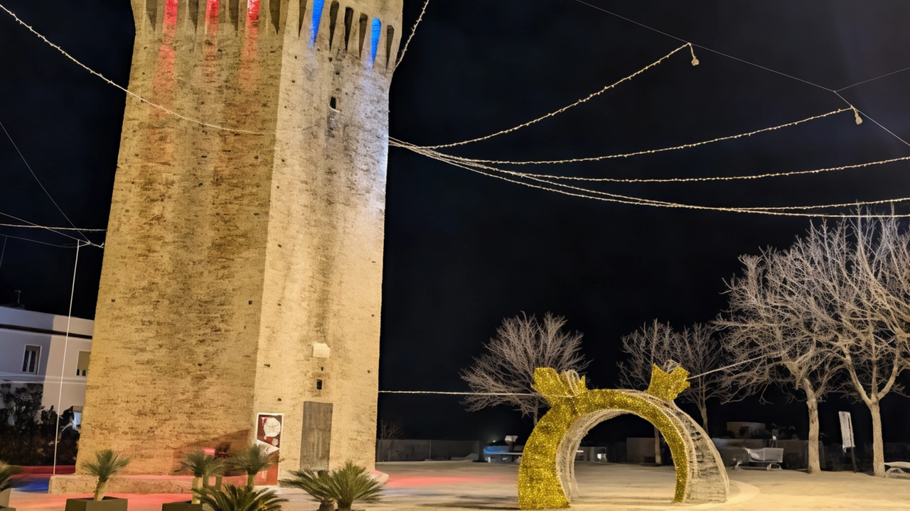 Luminarie spente al paese alto