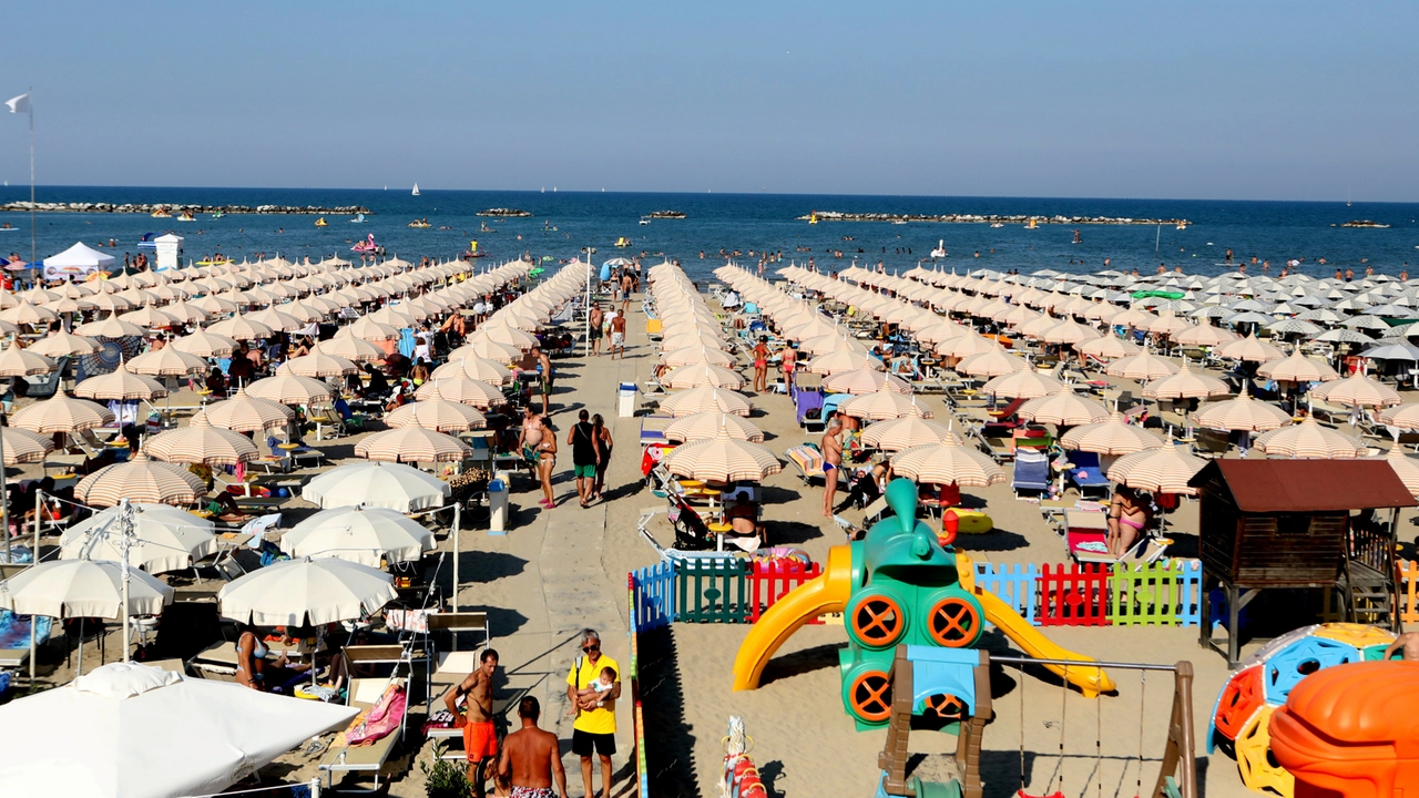 La spiaggia di Cesenatico