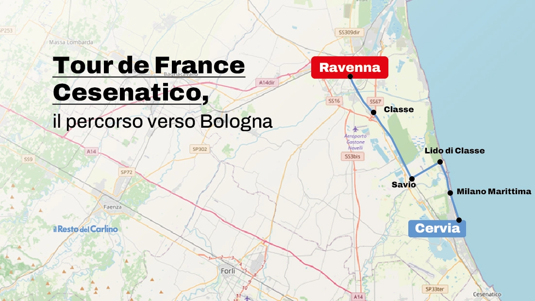 Tour de France 2024 a Ravenna: ecco come cambia la viabilità. Strade chiuse per il grande spettacolo
