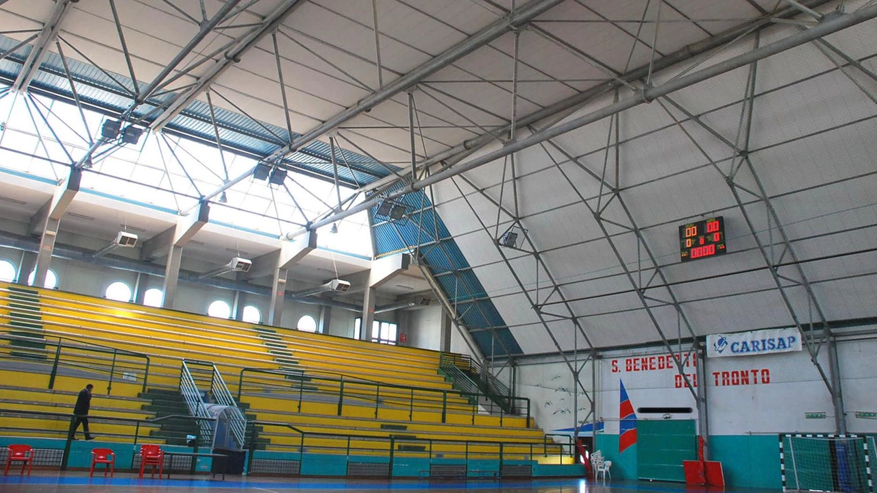 L’interno del palazzetto dello Sport ‘Speca’