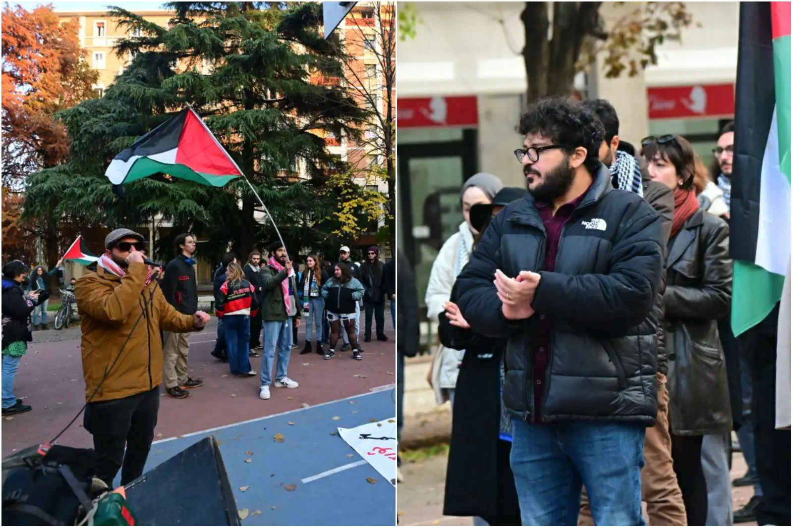 Manifestazione e corteo pro Palestina a Bologna: presente anche Zaki