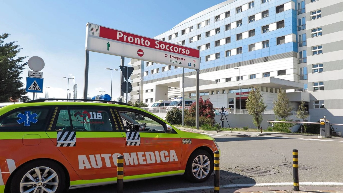 L’ospedale Infermi di Rimini dal lato del Pronto soccorso (foto d’archivio)