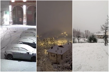 Neve e graupel, la Romagna si sveglia imbiancata: le foto più belle