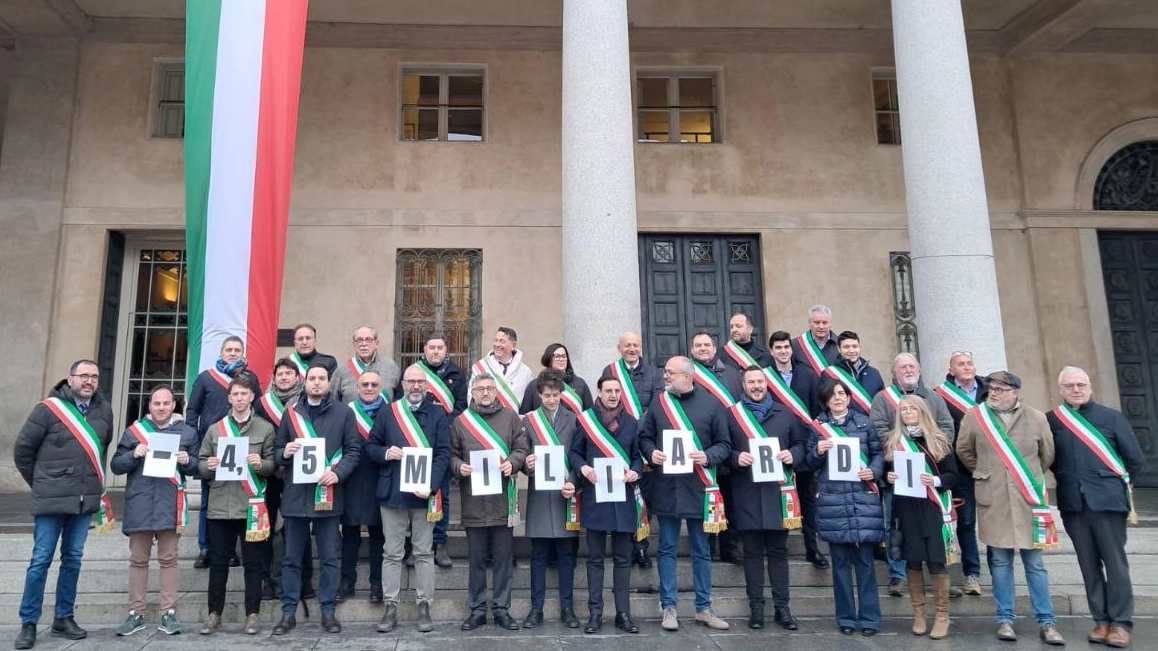 La protesta dei sindaci della provincia di Reggio Emilia