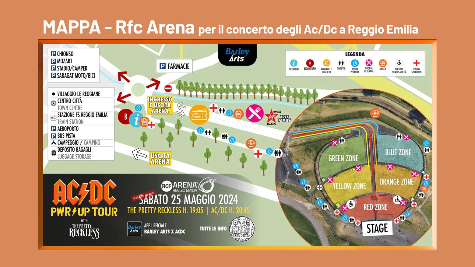 Gli AC/DC a Reggio Emilia per il mega concerto del 25 maggio