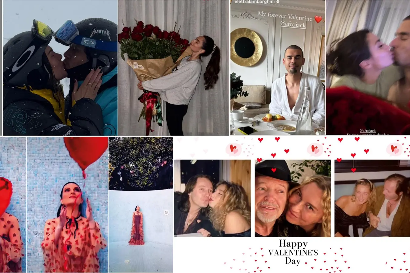 San Valentino dei vip: le foto più romantiche tra regali e ricordi