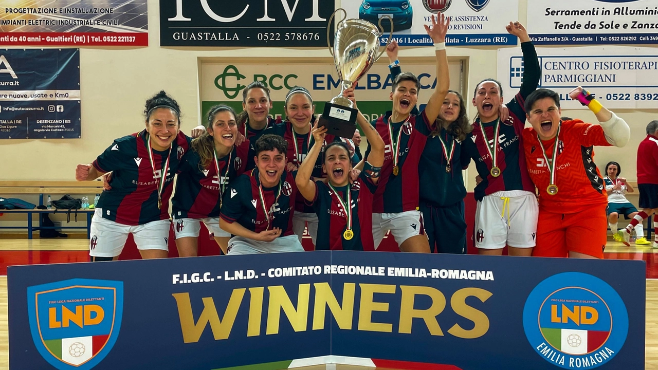 Bologna, le rossoblù del calcio a 5 vincono la Coppa Italia di Serie C