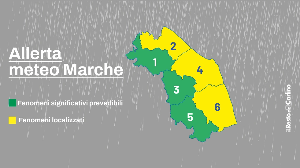 Maltempo nelle Marche, allerta meteo per vento e mareggiate: le previsioni del tempo