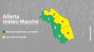 Maltempo nelle Marche: allerta meteo per vento e mareggiate. Le zone più colpite