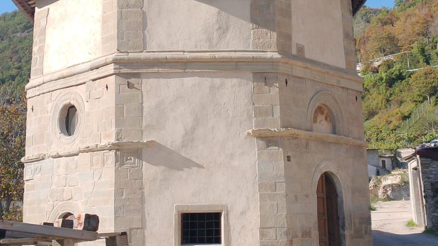 Riecco il tempietto di Capodacqua ad Arquata del Tronto