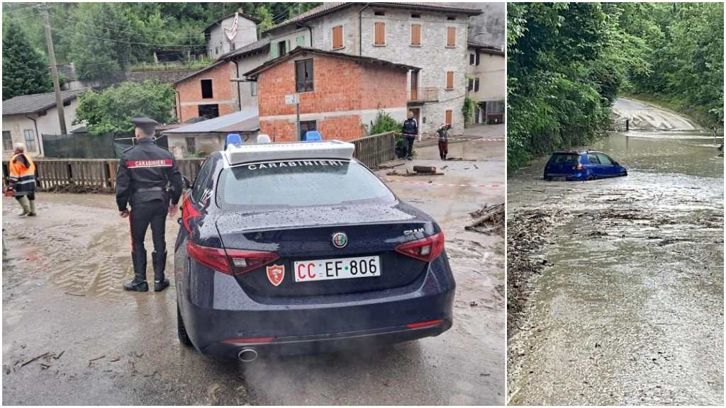 Forte maltempo in provincia di Reggio Emilia: strade interrotte e tanti danni