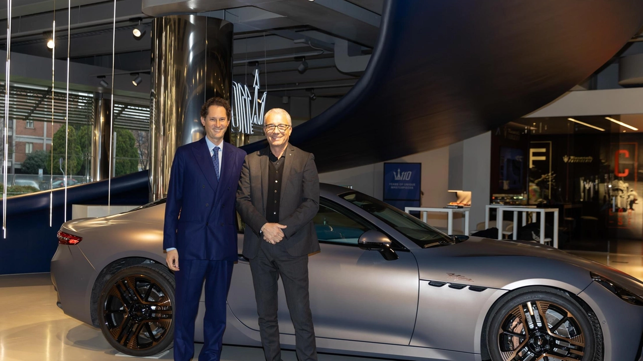 Elkann in visita in Maserati