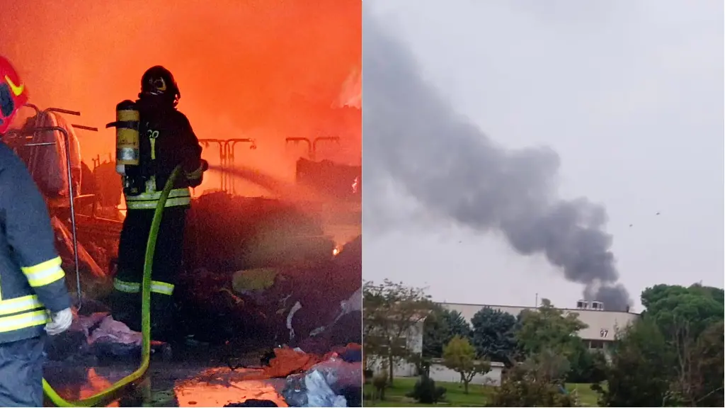 Incendio oggi al Gros di Rimini: nube di fumo nero, paura tra le gente