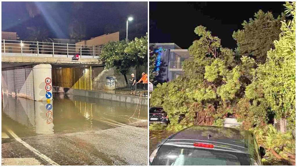 Bomba d’acqua in tutta la riviera delle Palme