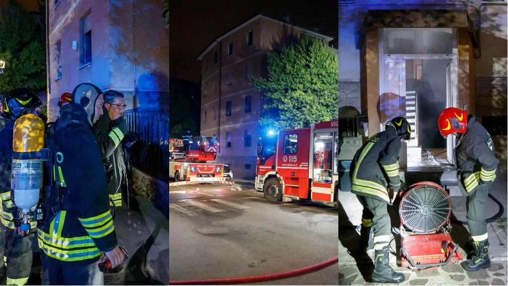 Incendio nella notte a Ravenna: 25 persone intossicate. L'intervento dei vigili del fuoco