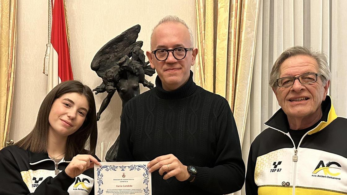 La campionessa Ilaria Candido premiata dal sindaco in Comune