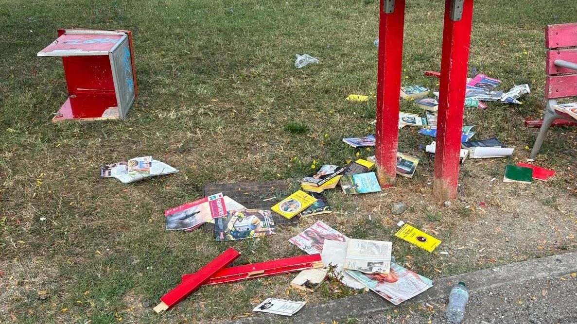 La Casetta dei libri vandalizzata sarà riparata: "I volontari del Verde non vanno in ferie"