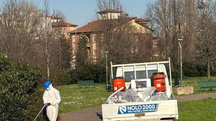 Dopo il maxi rogo Inalca. Amianto, partita la bonifica al parco della Resistenza