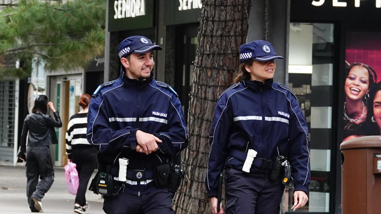 La polizia locale di Riccione