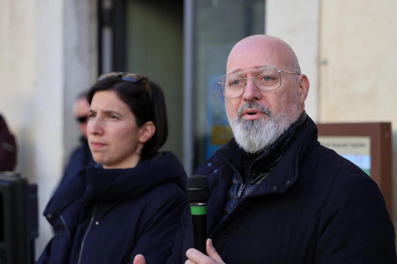 Il presidente Pd, Stefano Bonaccini, e la segretaria del Pd Elly Schlein