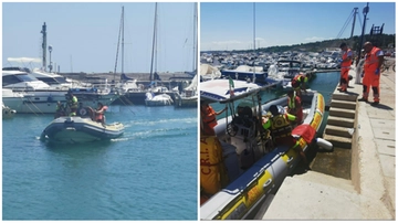 Malore in canoa per colpa del caldo, soccorso un 22enne a Sirolo