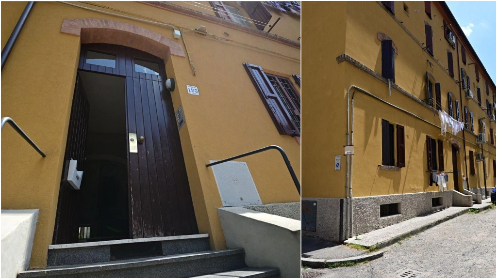 Omicidio a Bologna, la vittima è stata trovata nella sua abitazione in via Ferrarese 125 (Foto Schicchi)