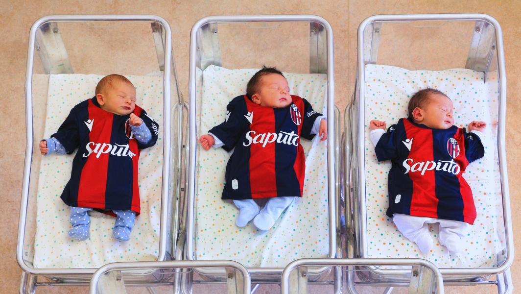 Sin dall’inizio… forza Bologna! Ecco i nuovi piccoli tifosi rossoblù