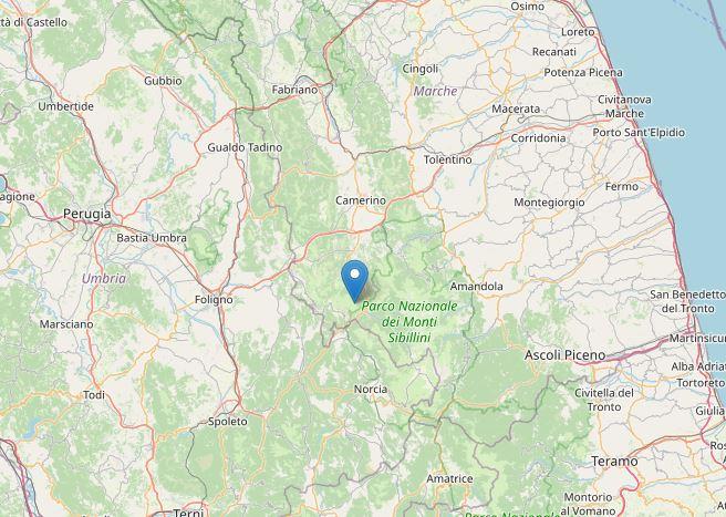 Terremoto, scossa di magnitudo 2.6 nel Maceratese