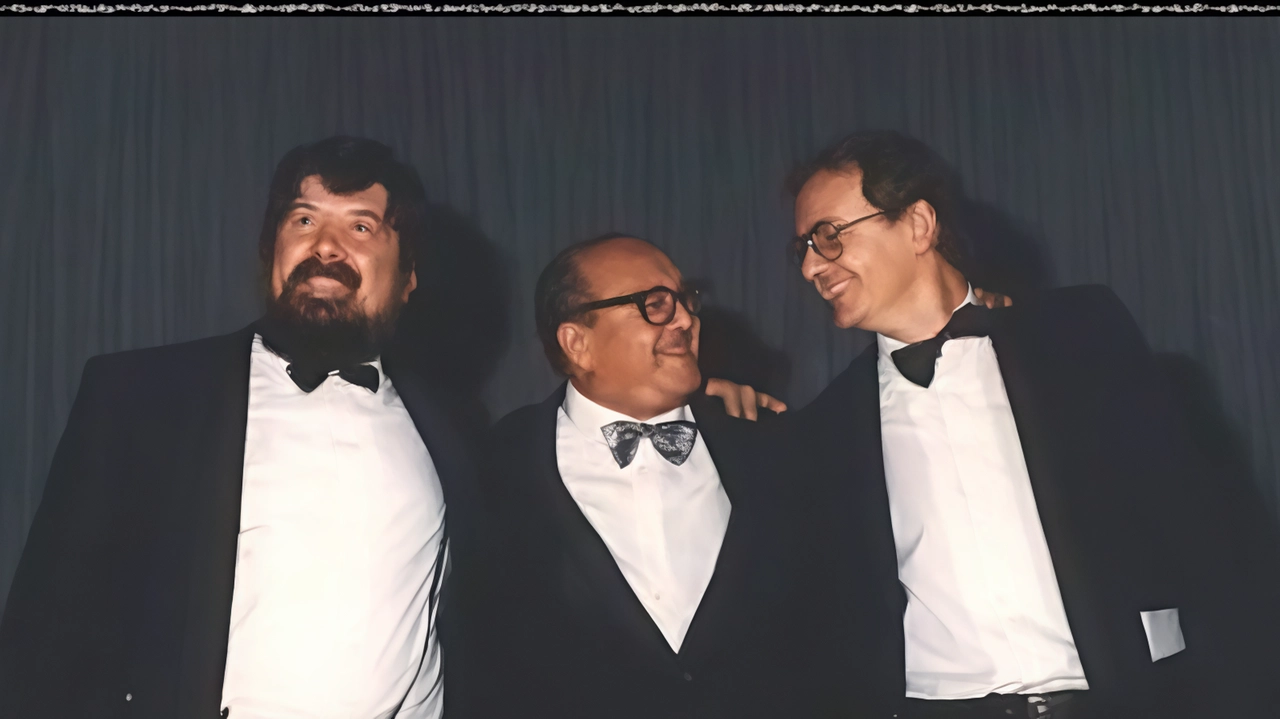 Nella foto d’epoca da sinistra Oscar Ghiglia,. Alirio Diaz e Piero Bonaguri